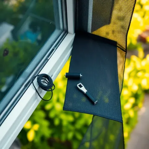 Jak wymienić siatkę w moskitierze