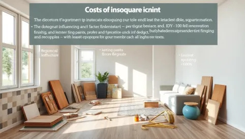 Wykończenie mieszkania cena za m2