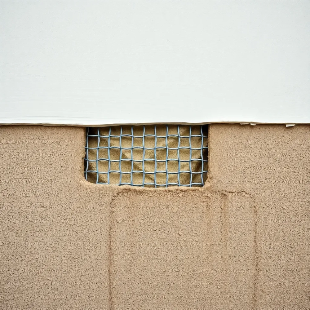 Siatka z klejem na stary tynk